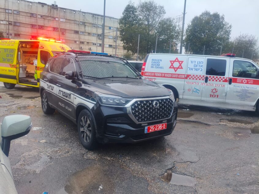 הזירה בשייח ג'ראח (צילום: תיעוד מבצעי מד"א)