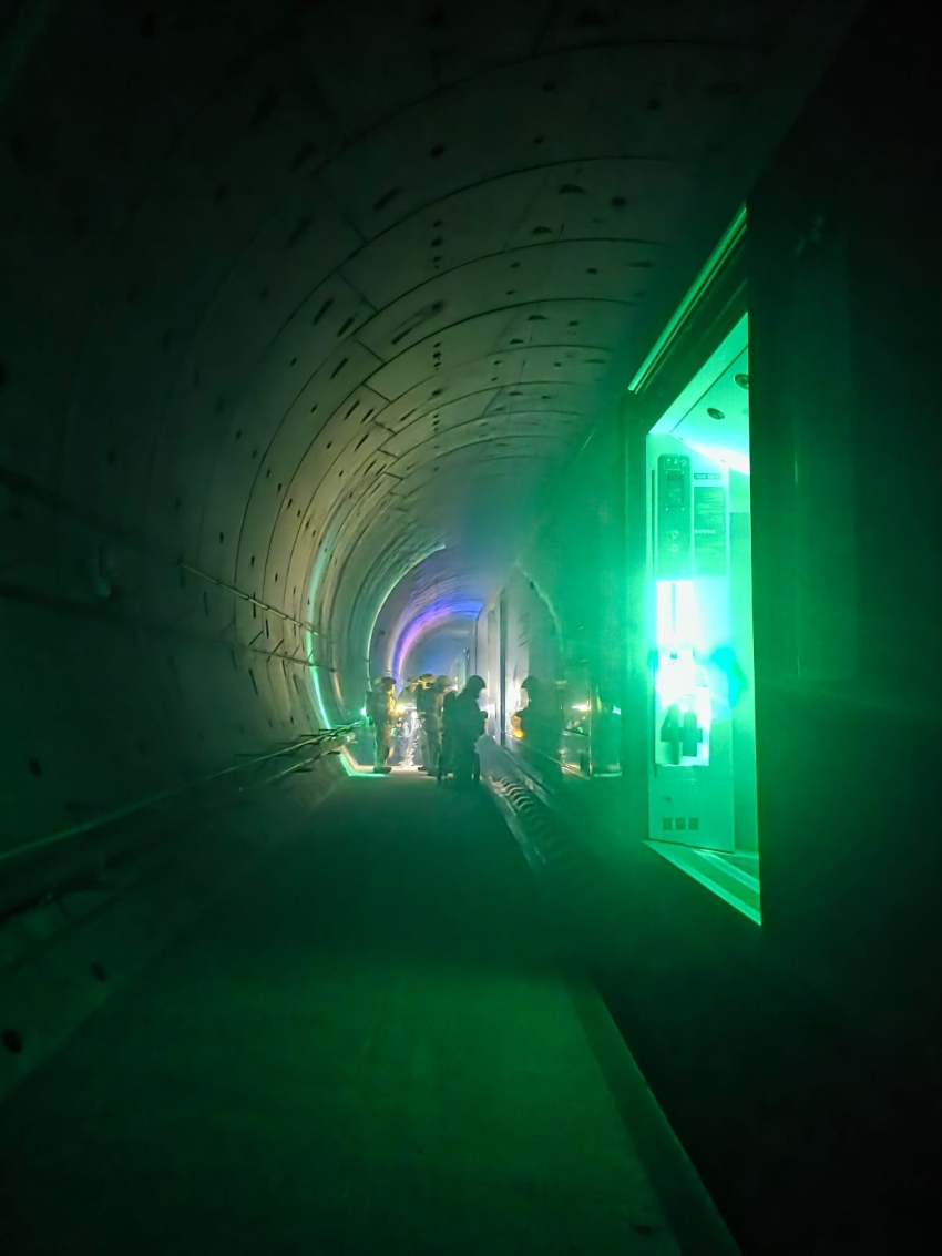 תרגיל במנהרות יצחק נבון ירושלים (צילום: דוברות כבאות והצלה)