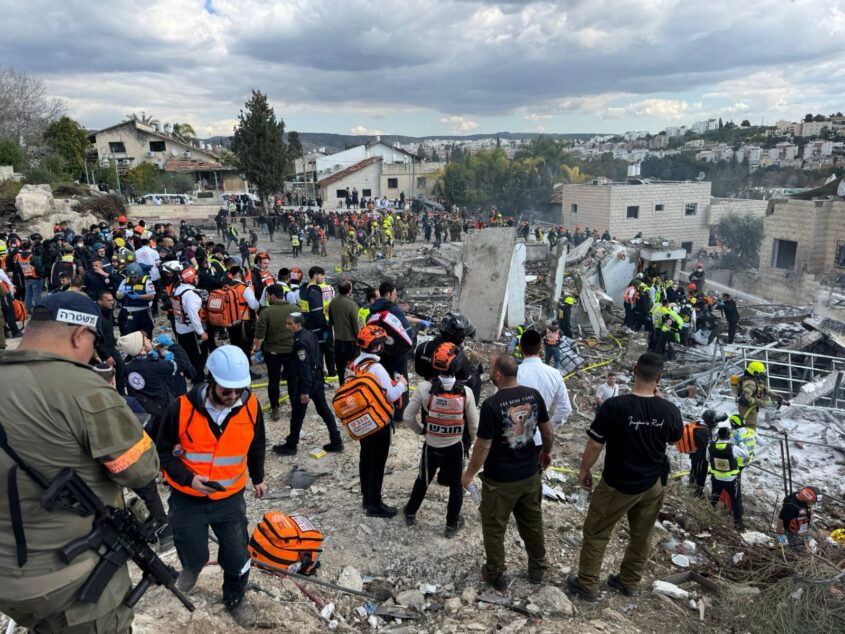 הזירה הקשה בבית שמש (צילום: תיעוד איחוד הצלה)