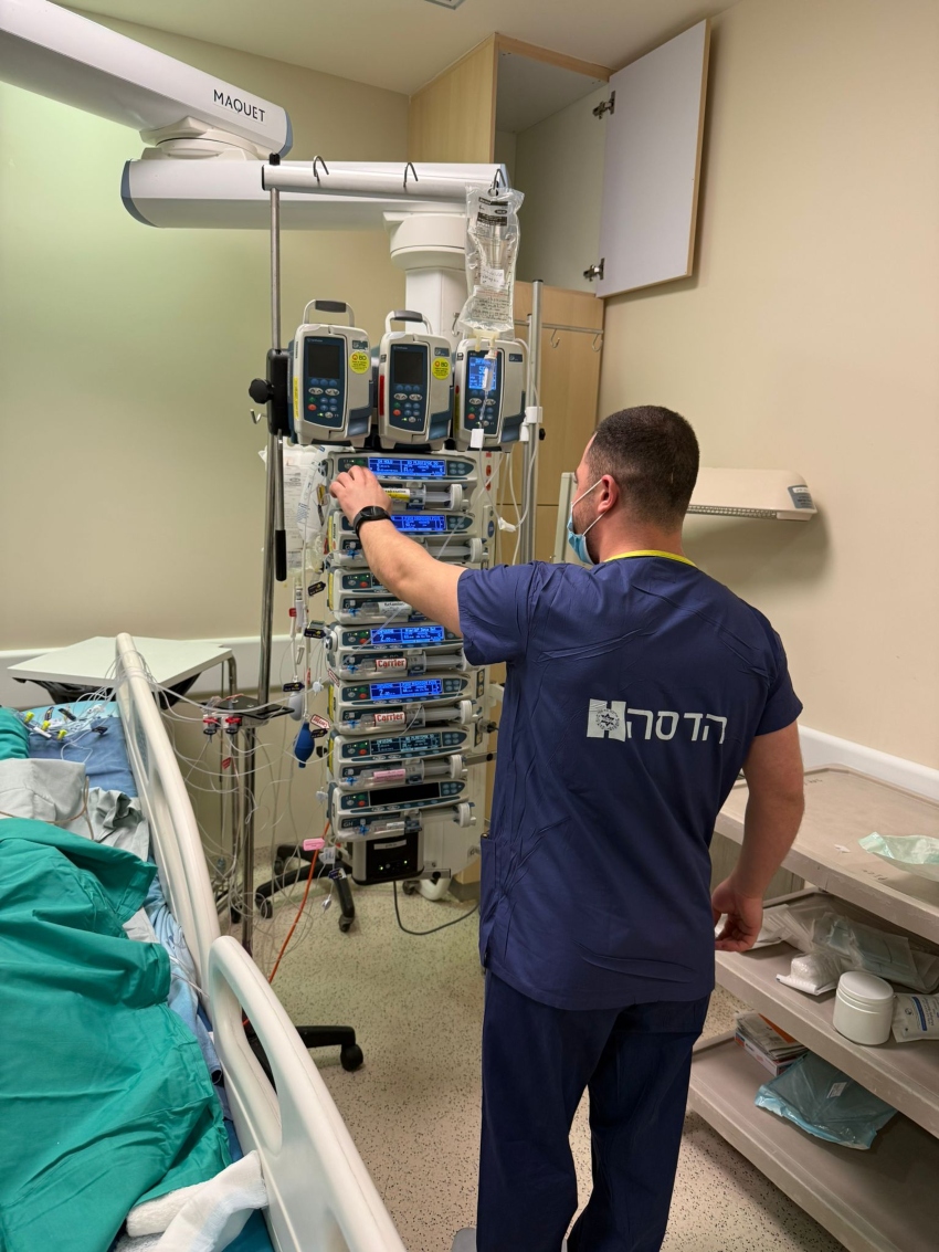חדר האשפוז של הילד בהדסה (צילום: דוברות הדסה)