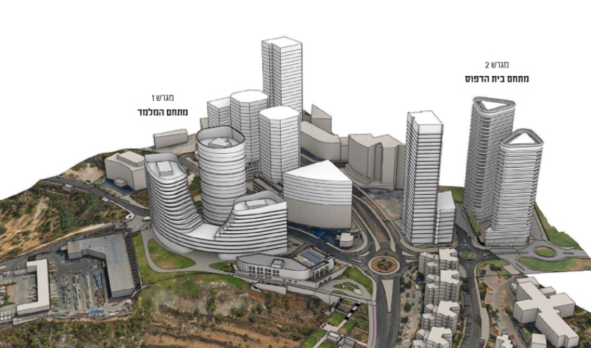 מתחמי אגד בגבעת שאול (הדמיה: אמיר מן עמי שנער אדריכלים)