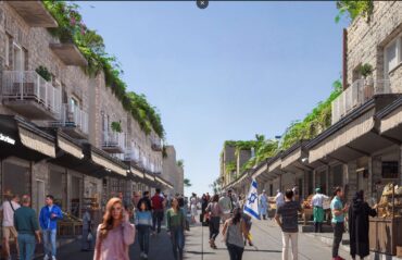 הדמייה שוק מחנה יהודה המחודש (הדמייה: אולך תול אדריכלים)
