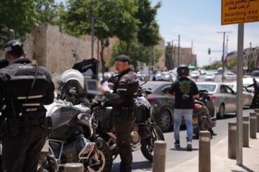 מבצע "'דרך בטוחה" של סיירת האופנועים הארצית (צילום: דוברות המשטרה)