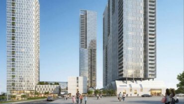 מתחם פועלי צדק, פייר קניג ויד חרוצים (הדמיה: משה צור אדריכלים)