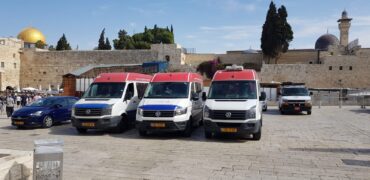 מערך ההסעות של יד שרה בכותל (צילום: באדיבות יד שרה)