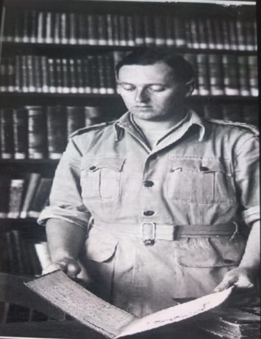 סטפן תיאודור נורמן, נכדו של הרצל, בעת ביקורו בישראל (צילום: באדיבות הארכיון הציוני המרכזי)