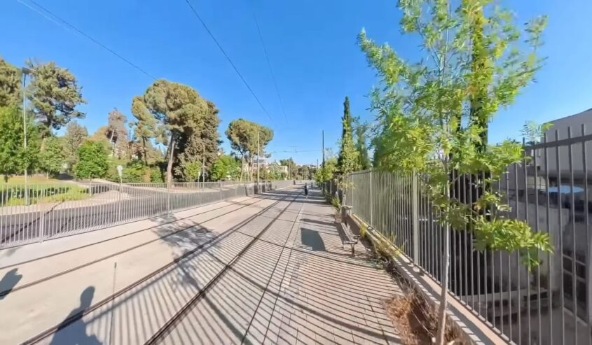 הגדרות בין הקמפוס לרכבת הקלה (צילום: ערוץ "עיר לחיות בה")