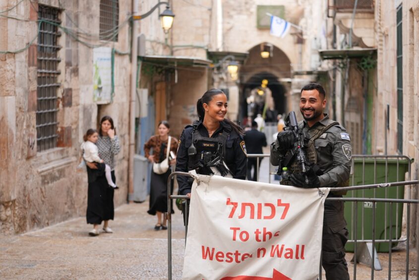 היערכות משטרת ירושלים בסוכות 2025 (צילום: דוברות המשטרה)