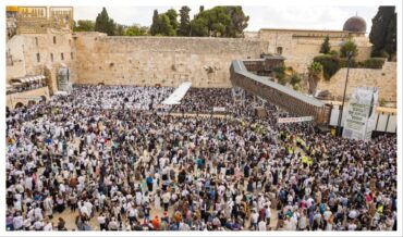 מתפללים בכותל המערבי (צילום: הקרן למורשת הכותל המערבי)